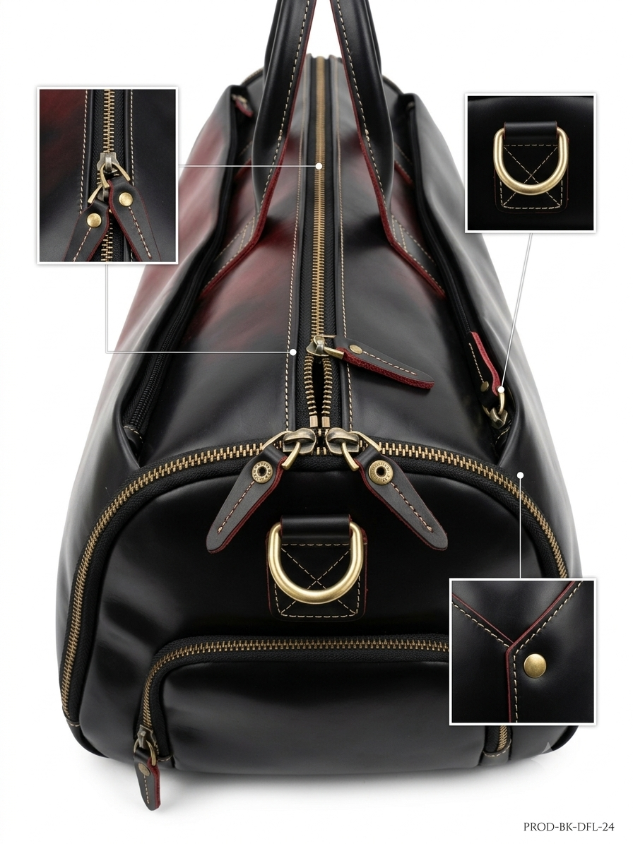 Full-grain leather body